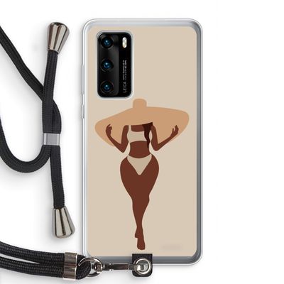 Let's get salty: Huawei P40 Transparant Hoesje met koord