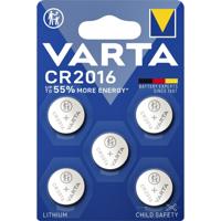 Batterij varta knoopcel 5x cr2016 lithium | 10 stuks