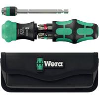 Wera Kraftform Kompakt 20 RA-R mit Tasche Bitschroevendraaier 1/4 Wera Kraftform Kompakt 20 RA-R mit Tasche Bitschroevendraaier 1/4