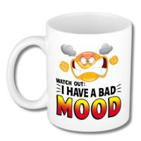 Collega Cadeau Koffiemok - wit - I have a bad mood - 300 ml - Kantoorhumor serie Collega Cadeau Koffiemok - wit - I have a bad mood - 300 ml - Kantoorhumor serie