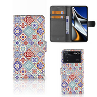 Xiaomi Poco X4 Pro 5G Bookcase Tiles Color - thumbnail