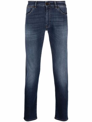 Pt01 jean slim à taille mi-haute - Bleu