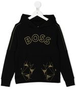 BOSS Kidswear hoodie à logo imprimé - Noir