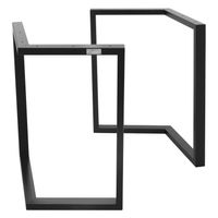 Tafelpoten Set van 2 V Vorm 70x72 cm Zwart Metaal ML-Design - thumbnail