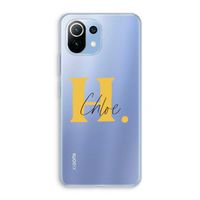Amber Script: Xiaomi Mi 11 Lite Transparant Hoesje
