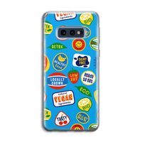 Fruitsticker: Samsung Galaxy S10e Transparant Hoesje Fruitsticker: Samsung Galaxy S10e Transparant Hoesje
