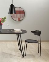 Kave Home Uitschuifbare Ovale Eettafel Milian 170 - 320 x 100cm - Zwart - Ovaal - thumbnail