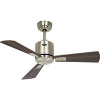 CasaFan ECO NEO III 92 MA-NB/KI WiFi Flügel Nussbaum/Kirsche Plafondventilator 12 W (Ø x h) 92 cm x 360 mm Antiek-messing Met afstandsbediening, Timer, Met