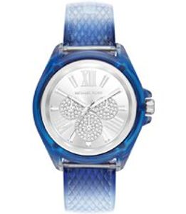 Horlogeband Michael Kors MK6680 Kunststof/Plastic Blauw 20mm