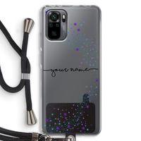 Sterren: Xiaomi Redmi Note 10 Pro Transparant Hoesje met koord