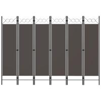 Kamerscherm met 6 panelen 240x180 cm antraciet