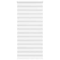 VidaXL Zebra rolgordijn 95x200 cm stofbreedte 90,9 cm polyester wit