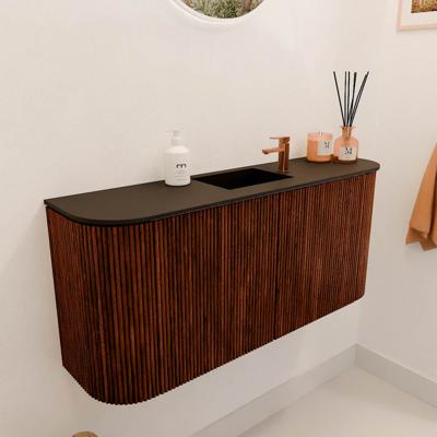 Toiletmeubel Mondiaz Joya | 93.2 cm | Meubelkleur Ruby | Faye wastafel Urban Midden | 1 kraangat Toiletmeubel Mondiaz Joya | 93.2 cm | Meubelkleur Ruby | Faye wastafel Urban Midden | 1 kraangat