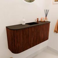 Toiletmeubel Mondiaz Joya | 93.2 cm | Meubelkleur Ruby | Faye wastafel Urban Midden | 1 kraangat Toiletmeubel Mondiaz Joya | 93.2 cm | Meubelkleur Ruby | Faye wastafel Urban Midden | 1 kraangat