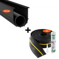 VEVOR afdichtingsset garagedeurdrempels 2 stuks 3,04m universeel waterdicht