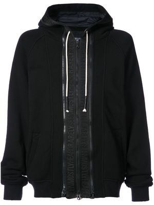 Mostly Heard Rarely Seen sweat oversize à bandes à logo - Noir