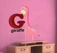 Sticker letter G van Giraffe