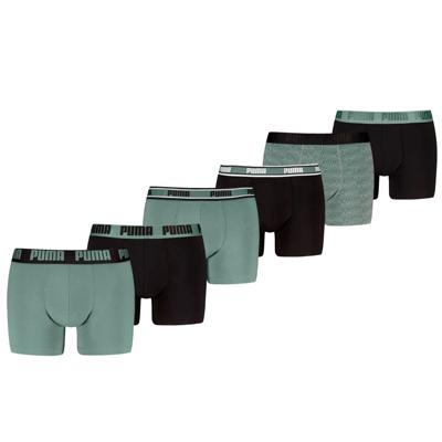 Puma Boxershorts 6-pack Sage / Black-M
