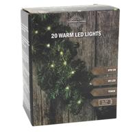 Dennenslinger - groen - met verlichting - 270 cm - dennen guirlande - led lampjes - warm wit - thumbnail