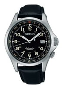 Horlogeband Seiko 6R15-02N0 / SARG007 Leder Zwart 20mm
