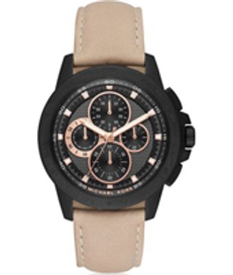 Horlogeband Michael Kors MK8520 Leder Beige 22mm