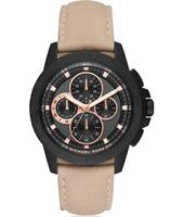 Horlogeband Michael Kors MK8520 Leder Beige 22mm