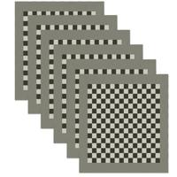 DDDDD theedoek bbq zwart 65x65cm 6st