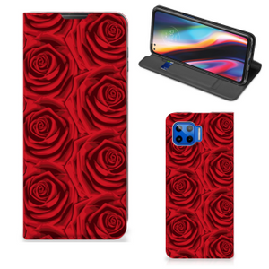 Motorola Moto G 5G Plus Smart Cover Red Roses