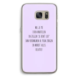 Relatief: Samsung Galaxy S7 Transparant Hoesje