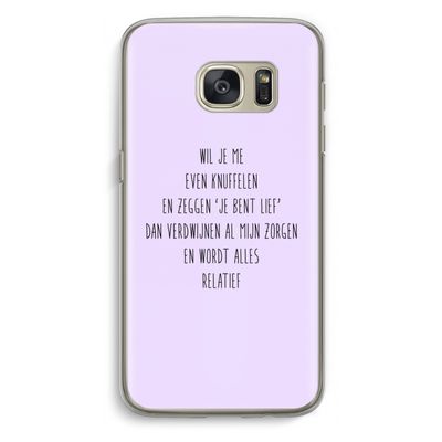 Relatief: Samsung Galaxy S7 Transparant Hoesje