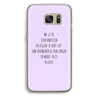 Relatief: Samsung Galaxy S7 Transparant Hoesje