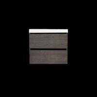 Onderkast Sanilux Trendline Met Greeplijst Mat Zwart 60x47x52 cm Silver Oak Sanilux Onderkast Sanilux Trendline Met Greeplijst Mat Zwart 60x47x52 cm Silver Oak Sanilux