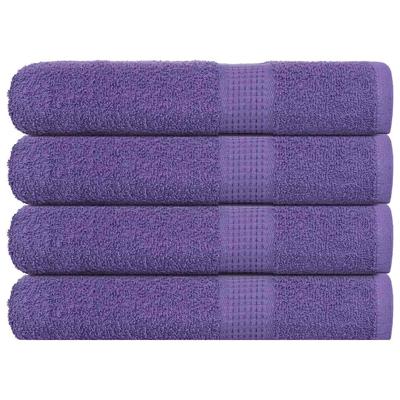 VidaXL Handdoeken 4 st 100x200 cm 360 g/m² 100% katoen paars