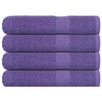 VidaXL Handdoeken 4 st 100x200 cm 360 g/m² 100% katoen paars