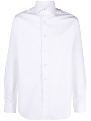 Xacus chemise en coton à col italien - Blanc