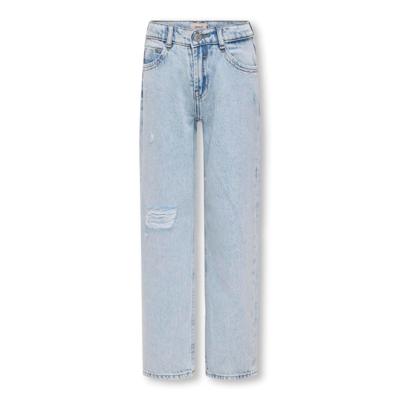 Kids ONLY zomer jeans broek meisjes - licht blauw denim - Kogdad