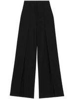 Burberry pantalon en laine à coupe ample - Noir