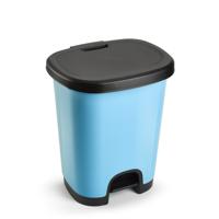 PlasticForte Pedaalemmer - lichtblauw - 27 l - 45 cm - afvalemmers/vuilnisemmers