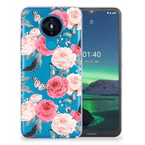 Nokia 1.4 TPU Case Butterfly Roses