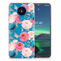 Nokia 1.4 TPU Case Butterfly Roses - thumbnail