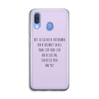 Zelfvertrouwen: Samsung Galaxy A40 Transparant Hoesje