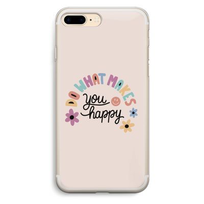 Happy days: iPhone 7 Plus Transparant Hoesje