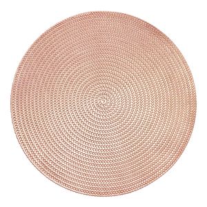 Krumble Placemat rond - PVC - Rosegoud