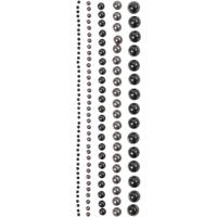 Vivi Gade Halve plakparels, afm 2-8 mm, zwart, antraciet grijs, 140 stuk/ 1 doos