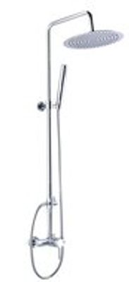 SUMATRA hoofddouche met ééngreepsmengkraan douche, chroom supervlakke hoofddouche met antikalk nozzles hoofddouche, Ø 31 cm moderne handdouche met antikalk nozzles, (b x l) ca. 3 x 22 cm in ho