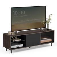 TV-meubel met geribbeld glas en eenvoudige snelle montage