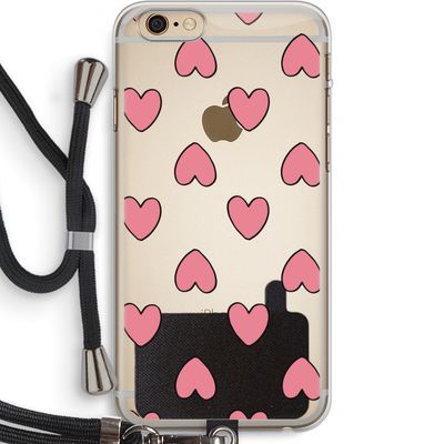 Ondersteboven verliefd: iPhone 6 PLUS / 6S PLUS Transparant Hoesje met koord