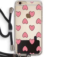 Ondersteboven verliefd: iPhone 6 PLUS / 6S PLUS Transparant Hoesje met koord