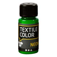 Creativ Company Textile Color Dekkende Textielverf Neon Groen, 50ml