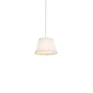 QAZQA Retro hanglamp crème 25 cm - Plisse